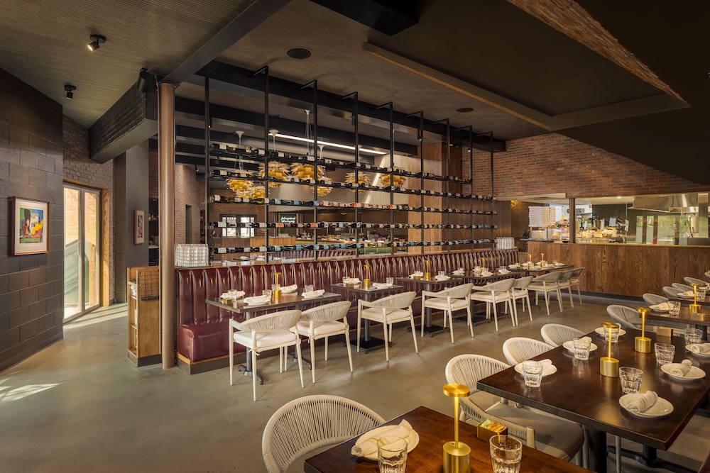 Semi-private section of the main dining room that accommodates up to 50 guests.