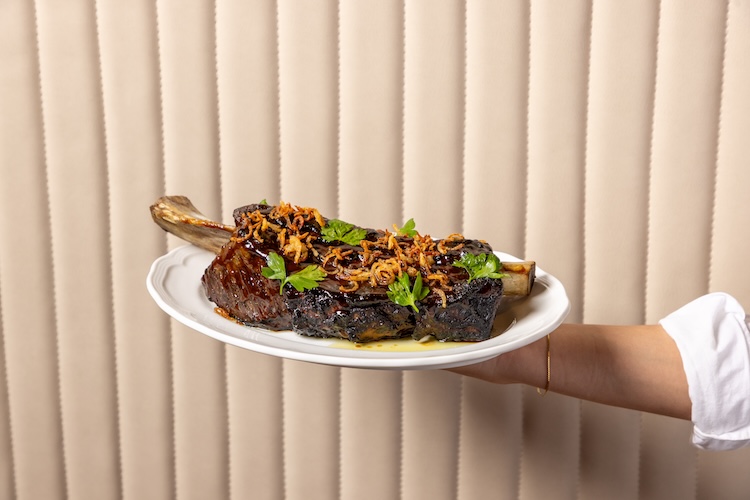 A plate of ribs.