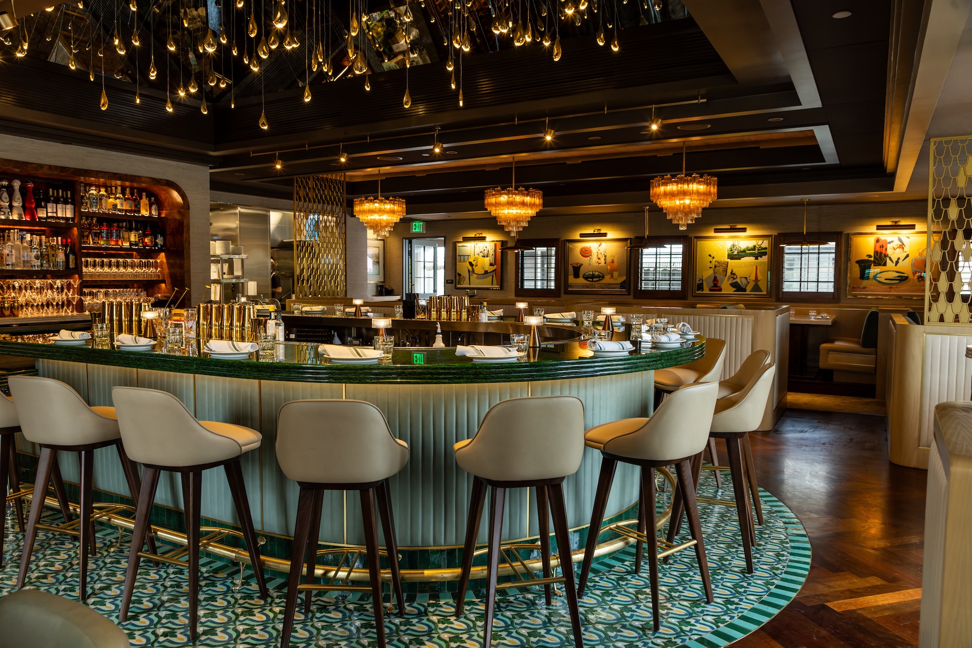 Ospi Montecito main dining room and bar