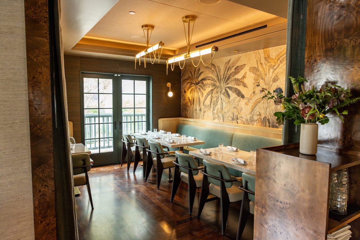The Private Room is available for a room fee for up to 12 guests.